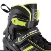 Nils Extreme NH18191 2IN1 Inline Skates SCHWARZ/LIMETTE GR. M (34-38) Mit austauschbaren Eishockeyskates