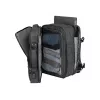 Outdoor-Rucksack NATEC NTO-2116 rahmenlos Polyester schwarz 330×240×440 mm mit Tabletfach und 10 Taschen