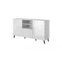 ABETO Kommode 150x42x82 weiß glänzend