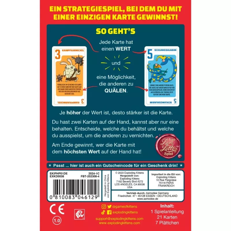 Power Hungry Pets, Kartenspiel