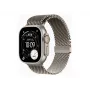 Apple Watch Ultra 3 GPS + Cellular 49 mm Natural Titanium Gehäuse mit Natural Titanium Milanese Loop – Medium | Apple