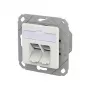 METZ CONNECT Anschlussdose E-DAT C6A LSA++ 2 Port UPk verkehrswei