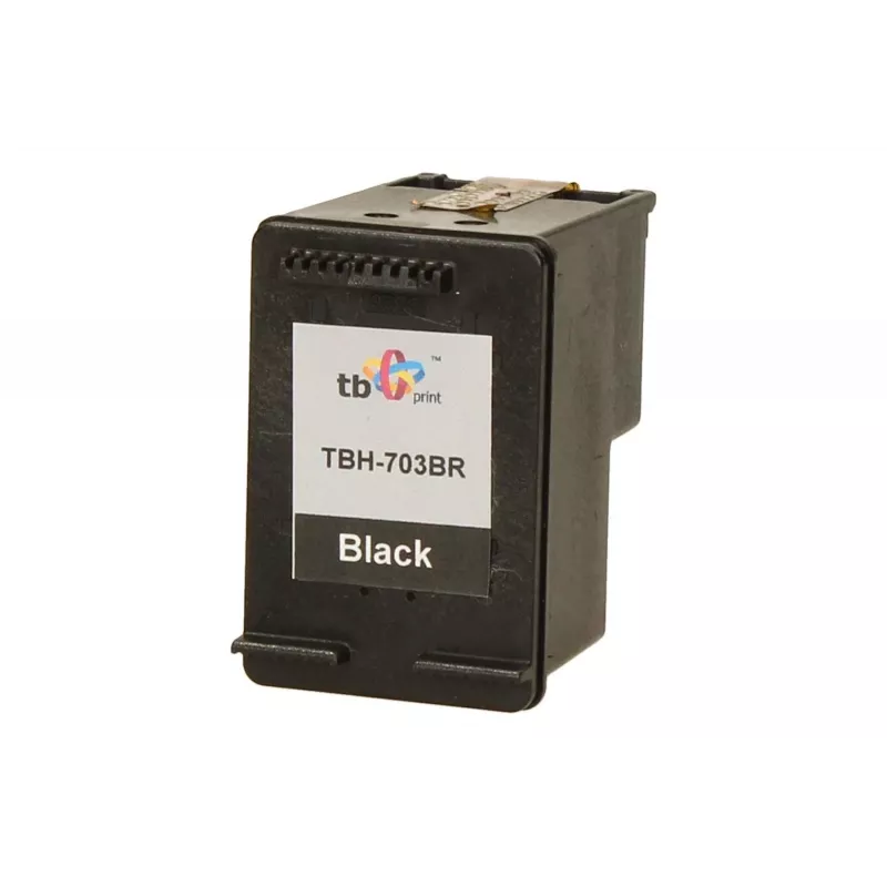 Print, Cartucce, Ink HP DJ D730/F735 Schwarz wiederaufbereitet TBH-703BR (HP Nr. 703 CD887AE)