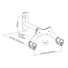 Wandmontierter Fahrradhalter MACLEAN MC-457, 25 kg max. Belastung