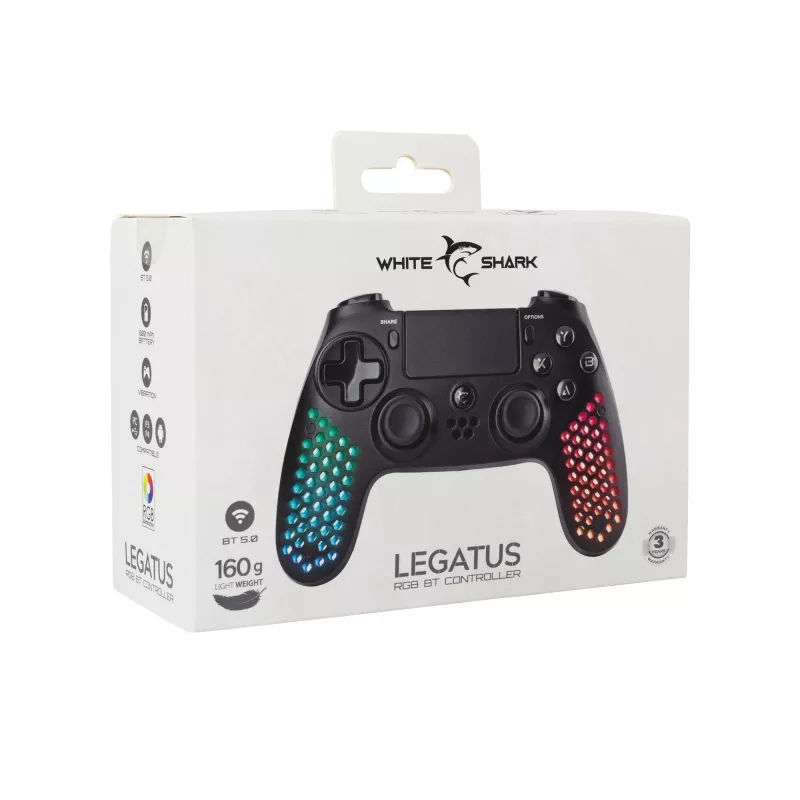 Kabelgebundenes USB-Gamepad White Shark GPW-4009 — ergonomisches Design, kabelgebundene Verbindung