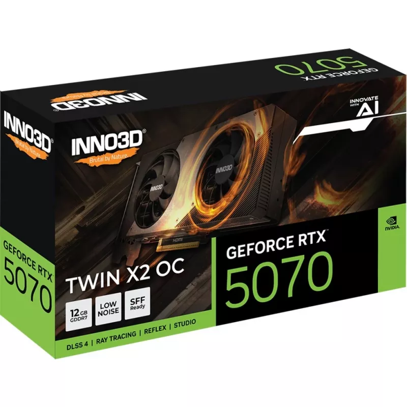 INNO3D GeForce RTX 5070 TWIN X2 OC 12GB GDDR7 Grafikkarte