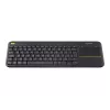 Logitech Wireless Touch Keyboard K400 Plus - Tastatur - mit Touchpad - kabellos - 2.4 GHz - Belgien - Schwarz