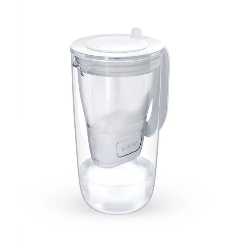 Wasserfilter-Karaffe BRITA Glass+1 Maxtra Pro grau, 2,4 L Gesamt / 1,5 L gefiltert, Maxtra Pro PP Filter