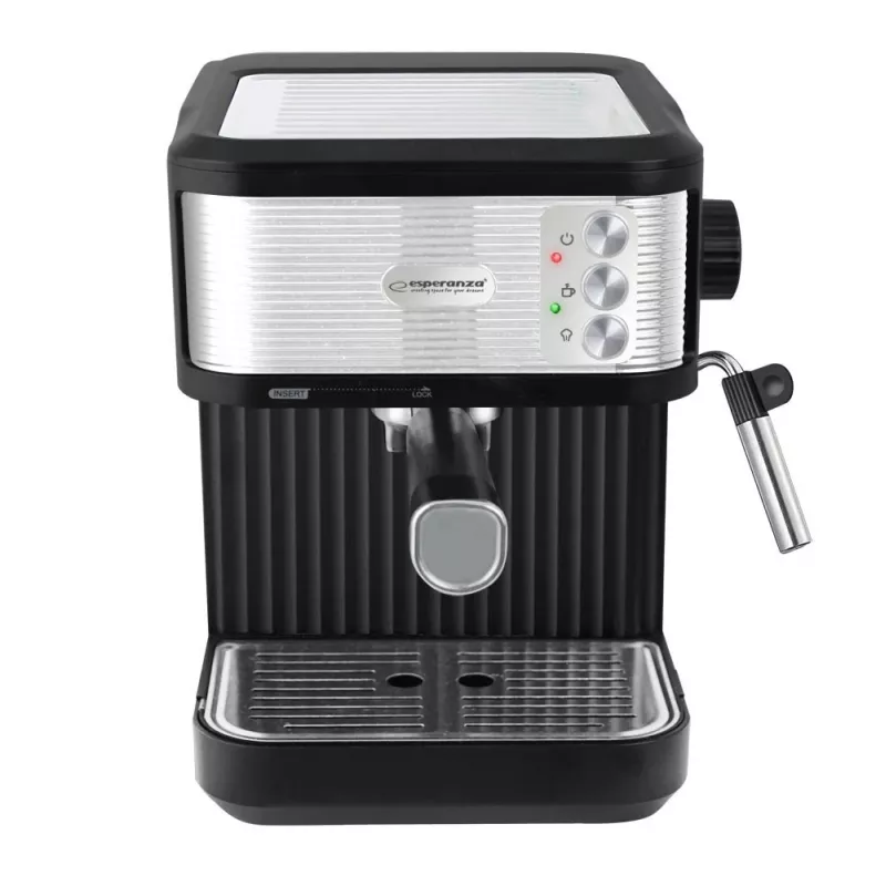 Espresso-Kaffeemaschine ESPERANZA EKC011 — 1,8 L Wassertank, 850 W, 20 bar, Touch-Bedienung, Milchaufschäumer