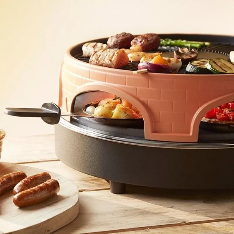 Emerio PO-113255.4 Raclettegrill 1500 W Schwarz, Braun