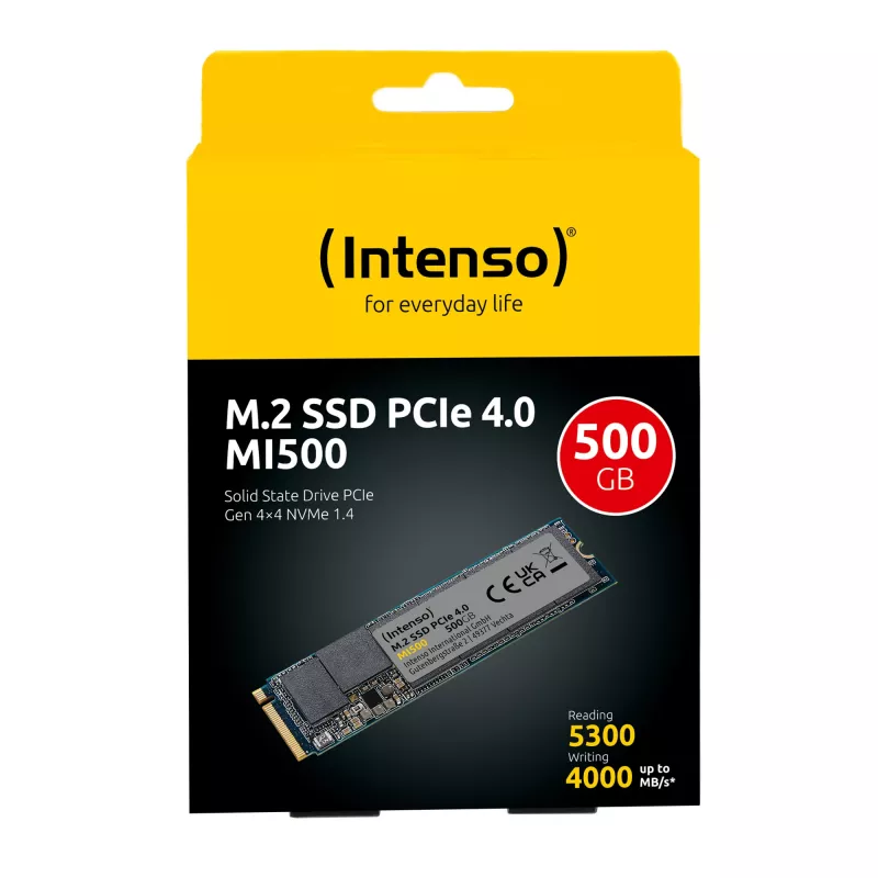 SSD Drive Intenso M.2 500GB MI500 NVMe PCIe 4.0 x4