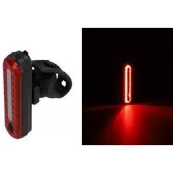 FISCHER Fahrrad-Rücklicht mit 50 LEDs und Batteriebetrieb, Modell 50641
