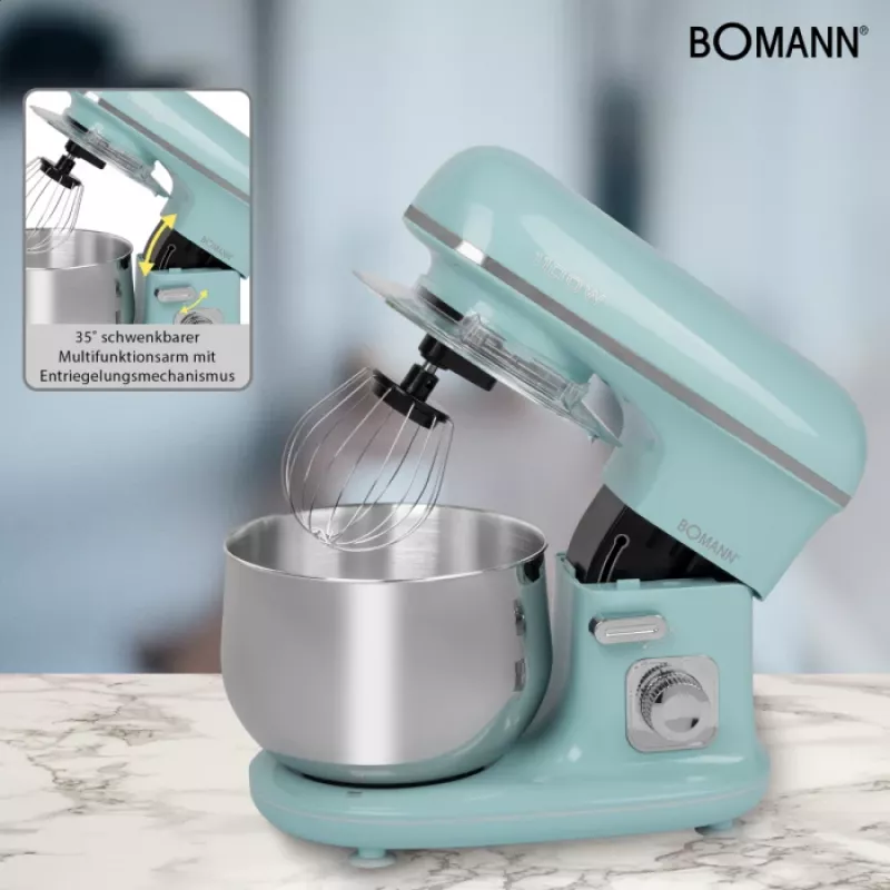 Bomann KM 6030 CB Küchenmaschine 1100 W 5 L Mintfarbe