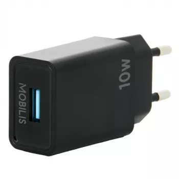 Mobilis - Netzteil - schnell - 10,5 Watt - QC (USB) - Schwarz - Europa (001360)