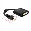 Videokabel-Adapter DeLOCK 62639 Mini DisplayPort auf DVI-I 0,25m Schwarz