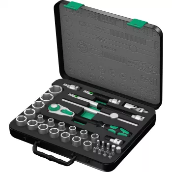 Steckschlüssel-Satz Wera 05003645001 37-tlg. Schwarz Grün