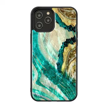 Schutzhülle iKins für Apple iPhone 12 Pro Max – Design Aqua-Achat
