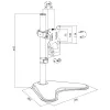 Monitorhalterung LOGILINK BP0044 für Bildschirme 33–81,3 cm (13 Zoll–32 Zoll), VESA 75x75–100x100, max. 8 kg, Schreibtisch, schwarz