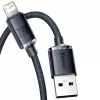 Baseus Crystal Shine Kabel USB auf Lightning, 2,4 A, 1,2 m (schwarz)