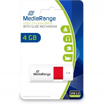 USB-Stick MediaRange 4 GB USB Typ-A 2.0 MR970