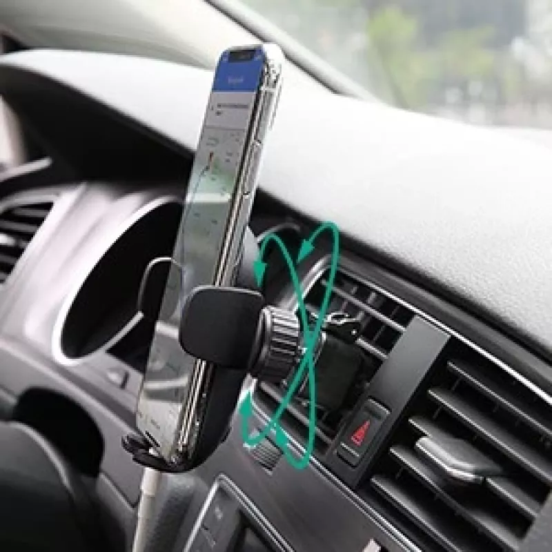 Telefonhalter Aukey HD-C48 verstellbar 360° für Smartphones und kleine Tablets, Klemmhalterung, drehbarer Arm