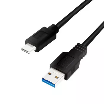LogiLink USB-Kabel USB 3.2 Gen1 (USB 3.0 / USB 3.1 Gen1) USB-A-Stecker, USB-C-Stecker 0,50 m schwarz CU0167
