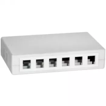 LOGILINK- Keystone Surface Mounted Box 12 port UTP, weiß (NK4033)