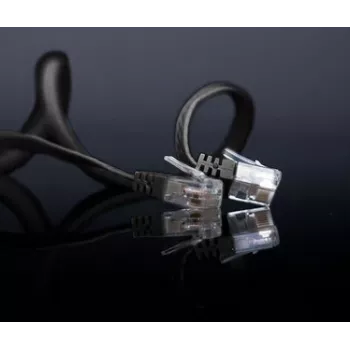 Netzwerkkabel ShiverPeaks SP711-SL0.25S 0,25m Cat6 U/UTP Schwarz