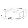 ELEYUS HOOD ATR L 14 200 52 BL Unterbau Schwarz 52 cm 424 m³/h