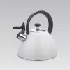 Wasserkocher Maestro MR-1302-WG 2,5 L, Edelstahlgehäuse, weiß, klappbare Pfeife