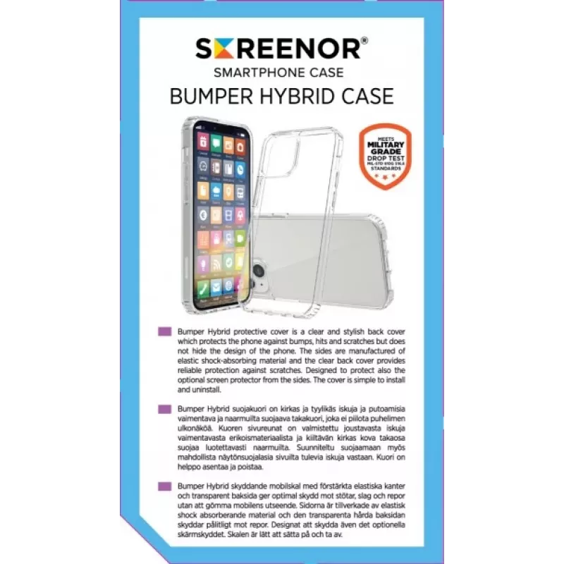 Cover Screenor BUMPER Google Pixel 9A Transparent 6,3 Zoll