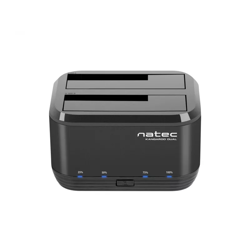 Festplatten-Dockingstation 2,5/3,5 USB 3.0 Natec Kangaroo Dual, Klonfunktion, Netzteil