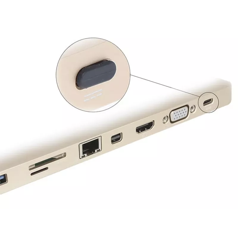 Buchsen-Schutzkappe DeLOCK 64014 USB Typ-C Schwarz 10 Stück