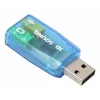 USB Externe Soundkarte Gembird Virtus2 — USB-Schnittstelle, 3,5 mm Kopfhörer, blau transparent