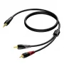 3,5 mm Klinkenstecker stereo auf 2x RCA/Cinch-Stecker Audiokabel Procab 1KPCL049 5 m