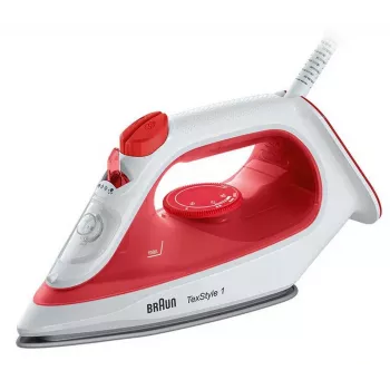 Braun SI 1019 RD Dampfbügeleisen Antihaft-Bügelsohle 1900 W Rot