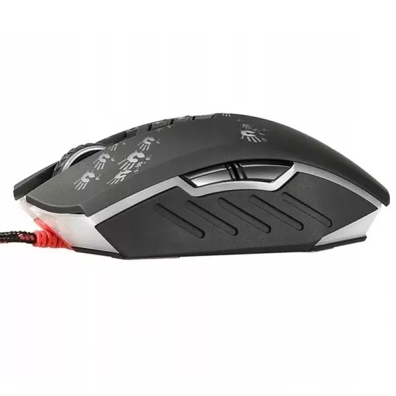 Gaming-Maus A4Tech BLOODY A60 — optisch, beidhändig, 6200 DPI, USB Type-A, 8 Tasten, schwarz