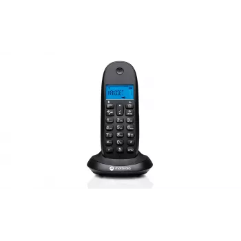 Schnurloses Telefon Motorola C1001CB Schwarz — DECT-Mobilteil mit 1,6-Zoll-Anzeige