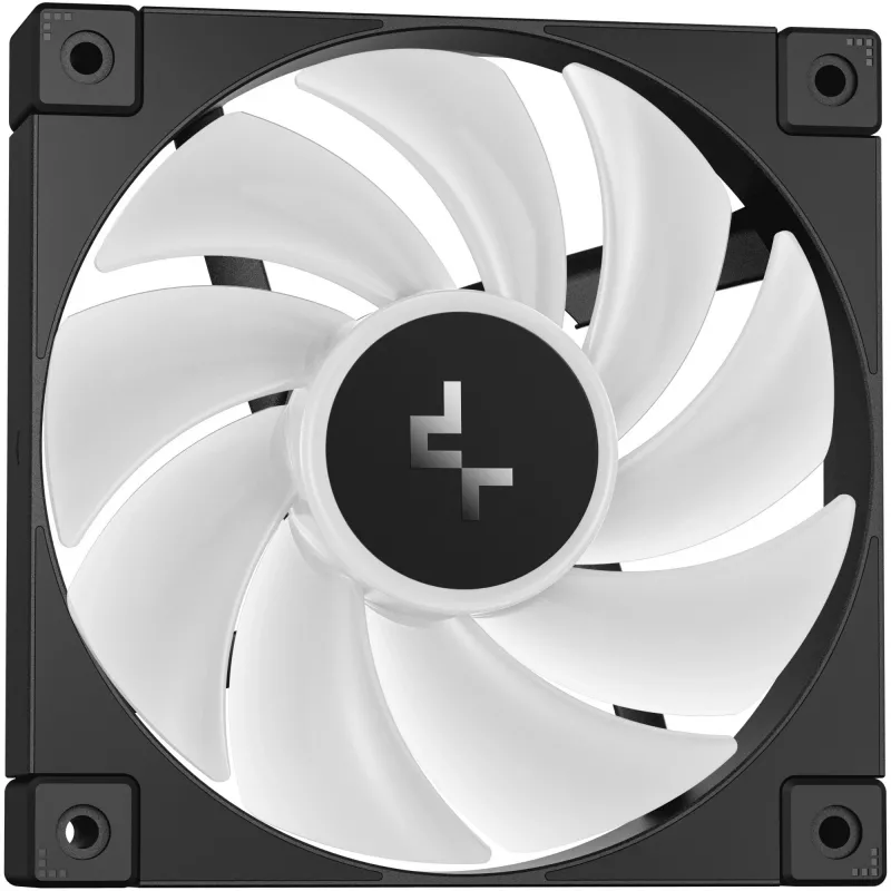 Flüssigkeitskühlungsset DeepCool LQ240 — 240 mm Radiator, 2×120 mm PWM-Lüfter, RGB, Schlauch 41 cm, Aluminiumradiator, schwarz