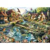 Puzzle 1000 Teile, Schmidt Spiele Dorf am Waldrand, Landschaftsillustration