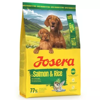 Trockenfutter für Hunde JOSERA Mother & Puppy Salmon & Rice 3 kg — für säugende Hündinnen und Welpen, 30 % Protein, 22 % Fett