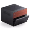 Jonsbo N4 Microtower Gehäuse Schwarz Robustes Stahl Kompaktes PC-Gehäuse