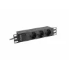 Lanberg PDU-03E-0200-BK Power Distribution Unit (PDU) 3 AC-Ausgänge 1U Schwarz