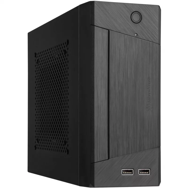 SilverStone MILO ML10 - USFF - Mini-ITX - ohne Netzteil - Schwarz - USB/Audio (SST-ML10B)