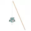Katzenangel ZOLUX Ethicat Owl Angelrute, Holz, mit Katzenminze gefüllt, 40 cm