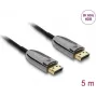 DELOCK Aktives optisches Kabel DisplayPort 2.1 8K 60 Hz 40 Gbps 5 m