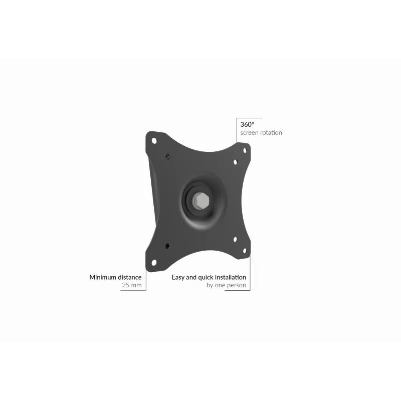 TV-Halterung Edbak GD03 73,7 cm 10 kg Schwarz