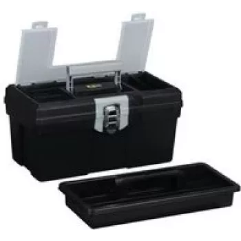 Werkzeugkasten allit McPlus Promo S 16 PP schwarz — leere Einlage für Kleinteile