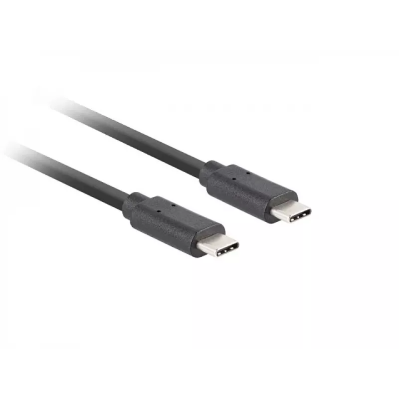 USB-C-auf-C-Kabel LANBERG CA-CMCM-32CU-0018-BK USB 3.2 Gen 2, 1,8 m, schwarz, 100 W PD, 4K-Video
