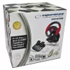 Lenkrad ESPERANZA EG103 Gaming-Controller — PC/PS2/PS3, 13 Tasten, Vibration, Beschleunigungssensor, schwarz/rot
